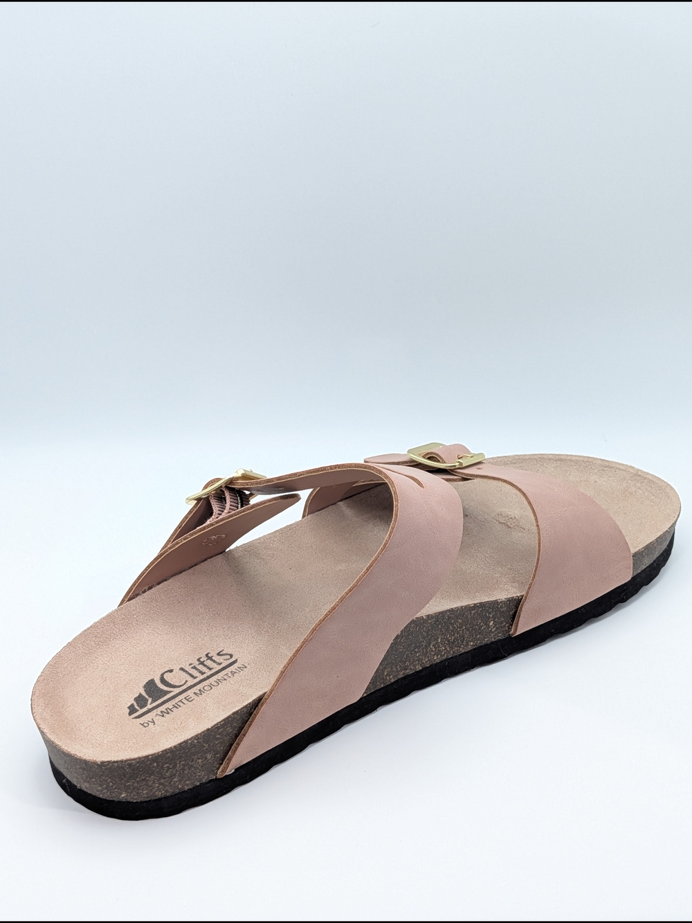 Cliff By White Mountain Women's Pink Buckle Strap Slide Sandals - Picture 9 of 12